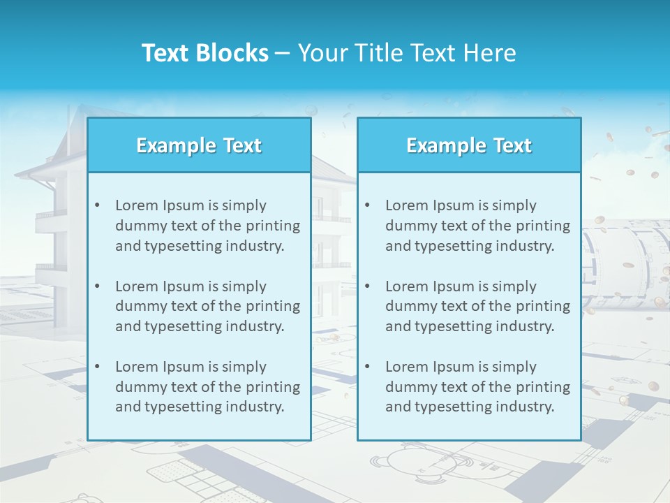 Coin Building Smile PowerPoint Template