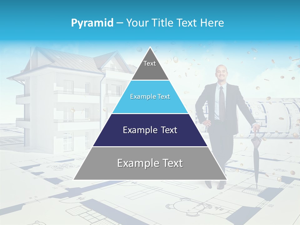 Coin Building Smile PowerPoint Template