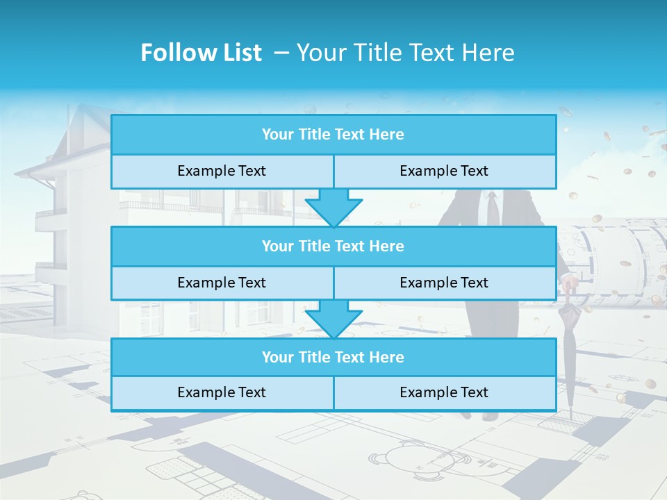 Coin Building Smile PowerPoint Template