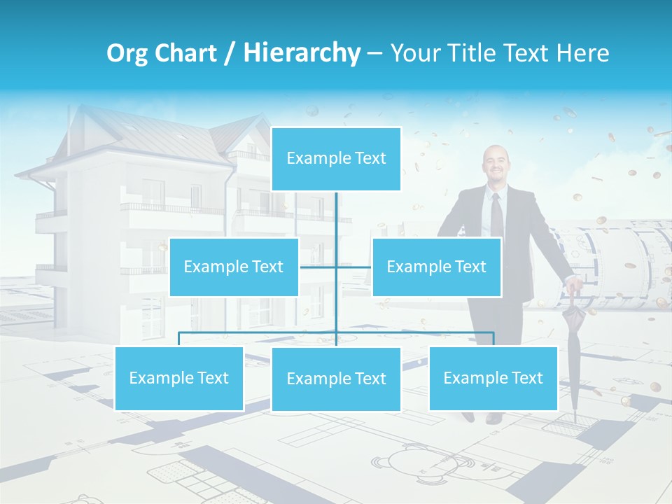 Coin Building Smile PowerPoint Template