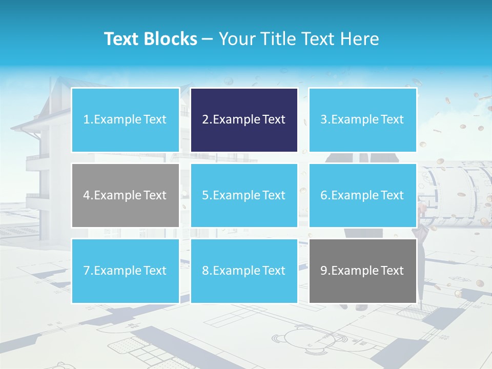 Coin Building Smile PowerPoint Template