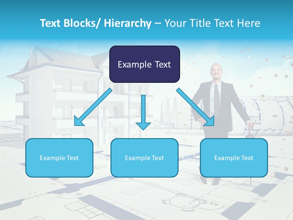 Coin Building Smile PowerPoint Template