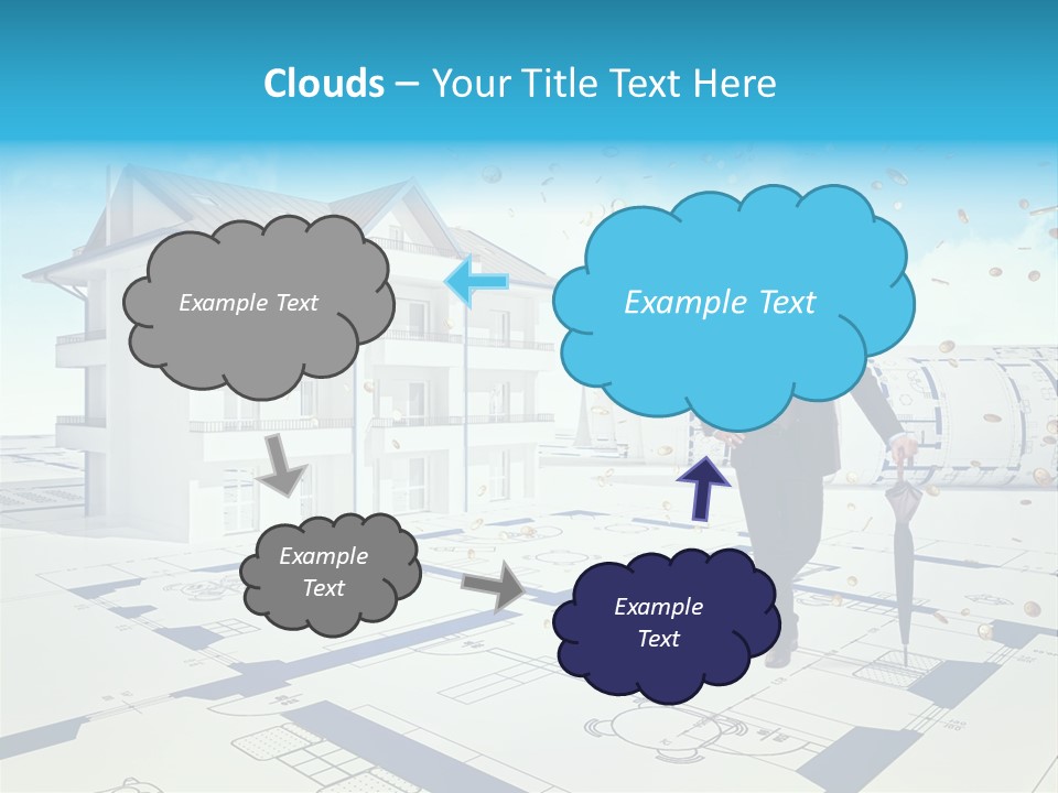 Coin Building Smile PowerPoint Template