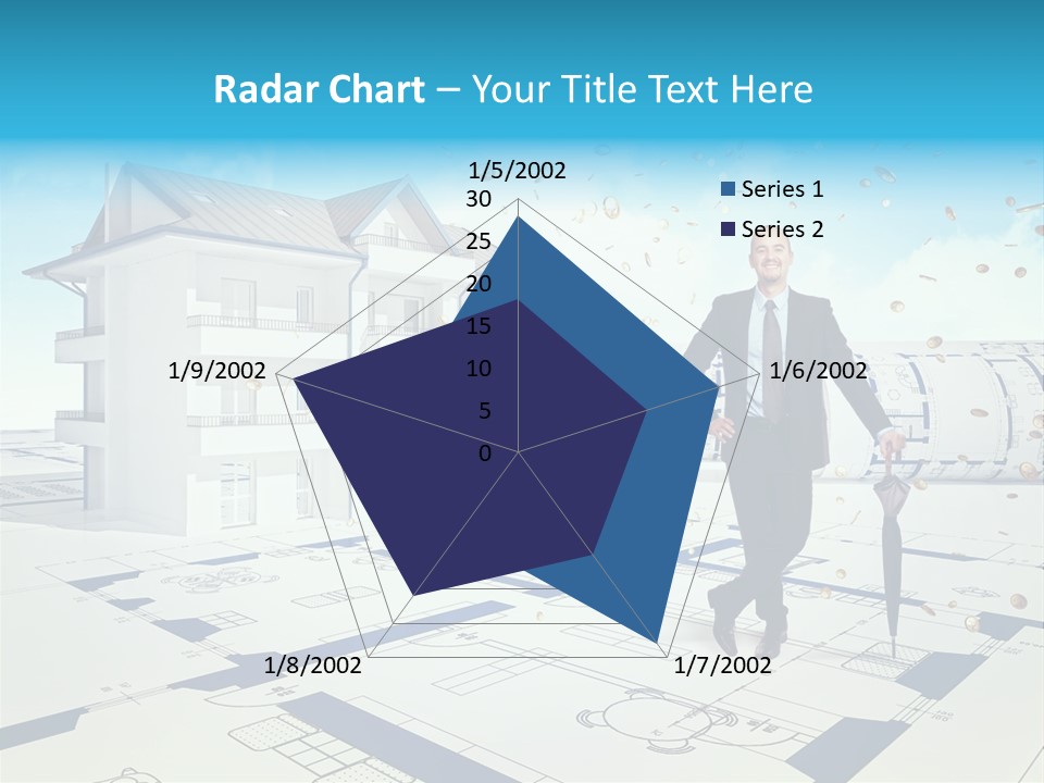 Coin Building Smile PowerPoint Template
