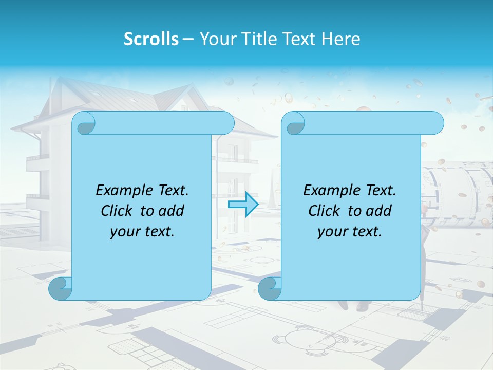 Coin Building Smile PowerPoint Template