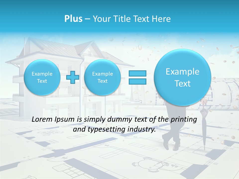Coin Building Smile PowerPoint Template