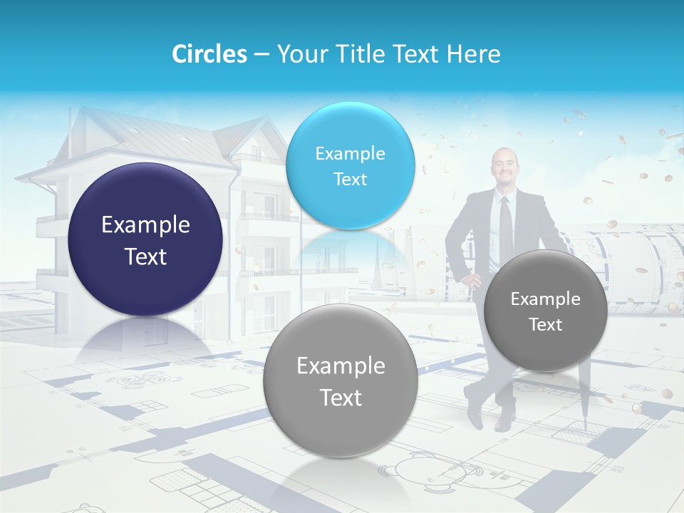 Coin Building Smile PowerPoint Template