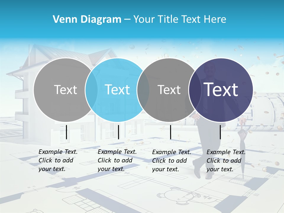 Coin Building Smile PowerPoint Template