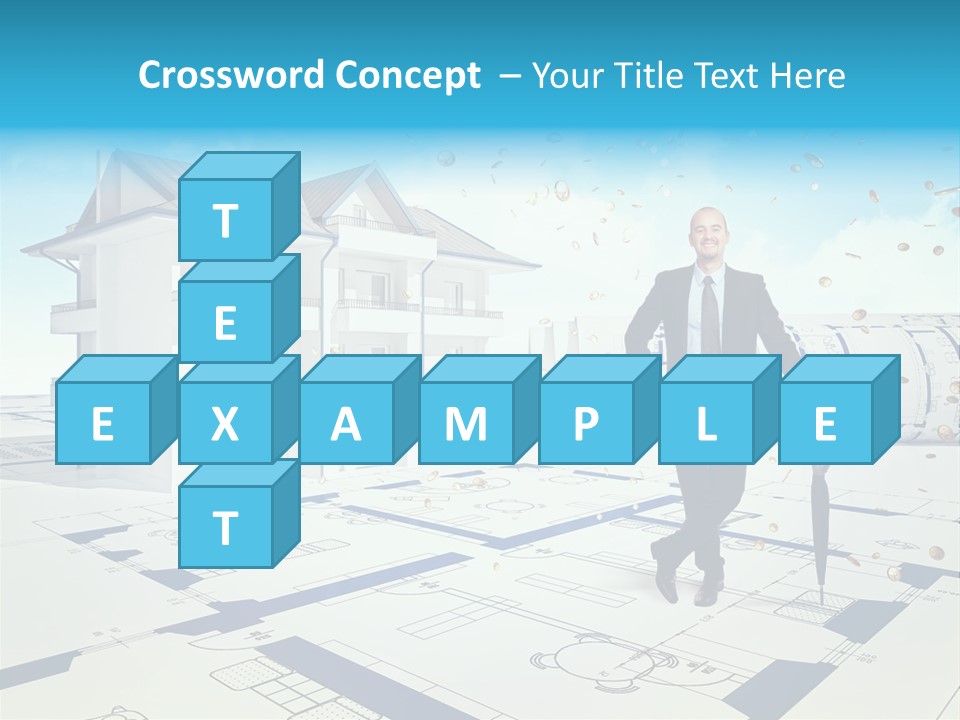 Coin Building Smile PowerPoint Template