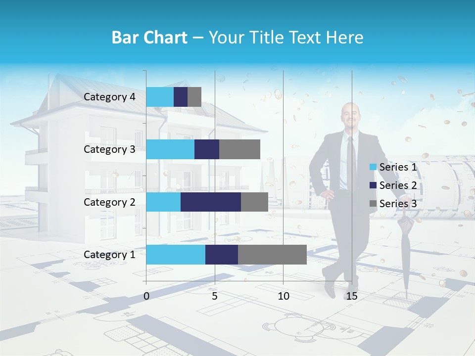 Coin Building Smile PowerPoint Template
