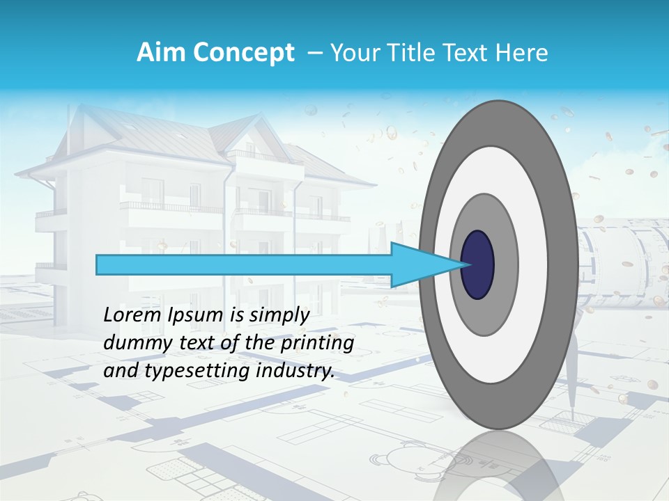 Coin Building Smile PowerPoint Template