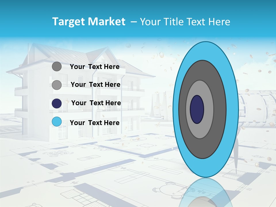 Coin Building Smile PowerPoint Template
