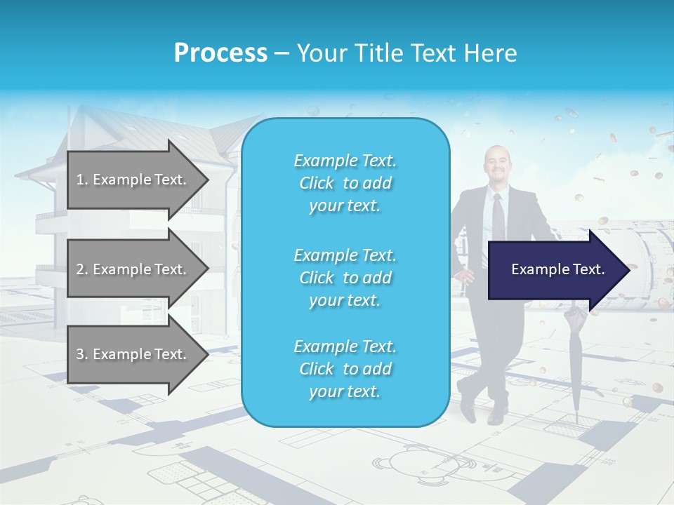 Coin Building Smile PowerPoint Template