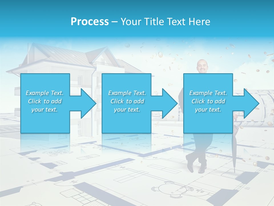 Coin Building Smile PowerPoint Template