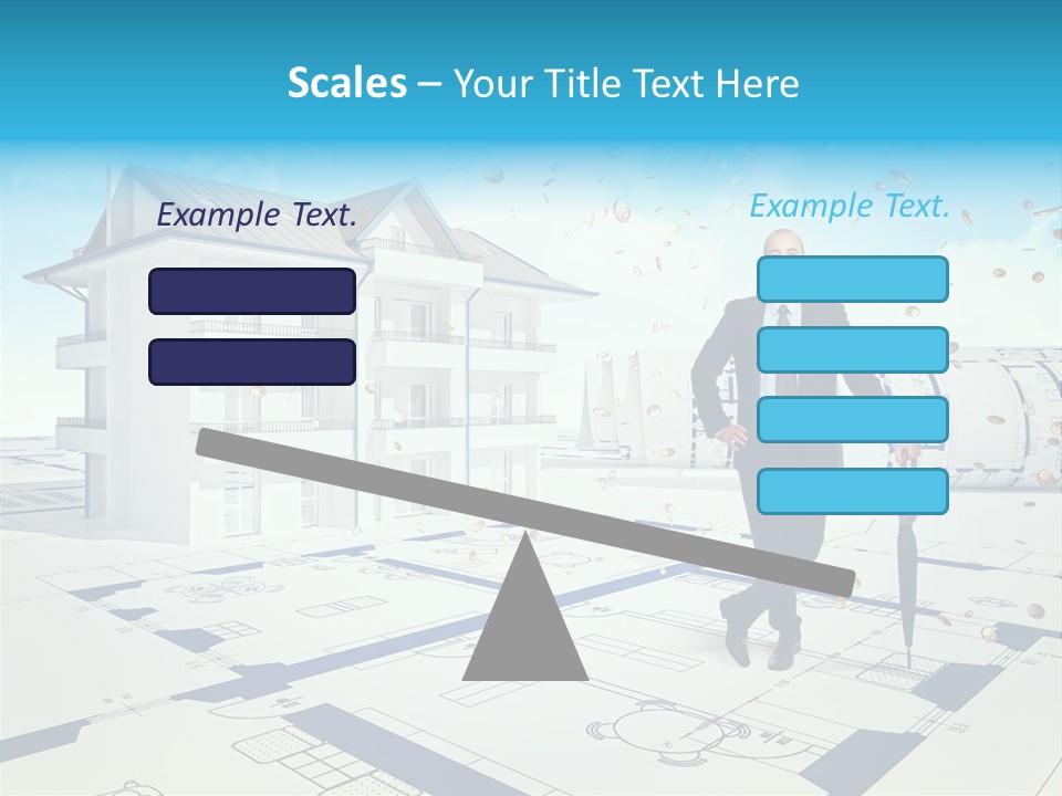 Coin Building Smile PowerPoint Template
