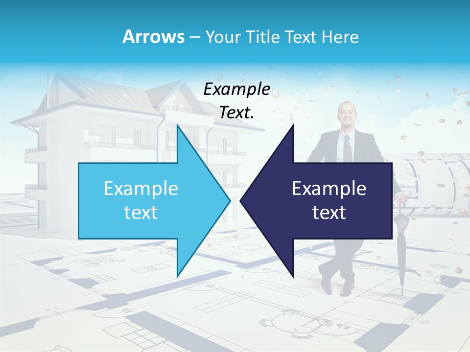 Coin Building Smile PowerPoint Template