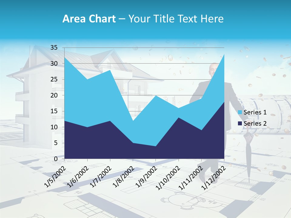 Coin Building Smile PowerPoint Template