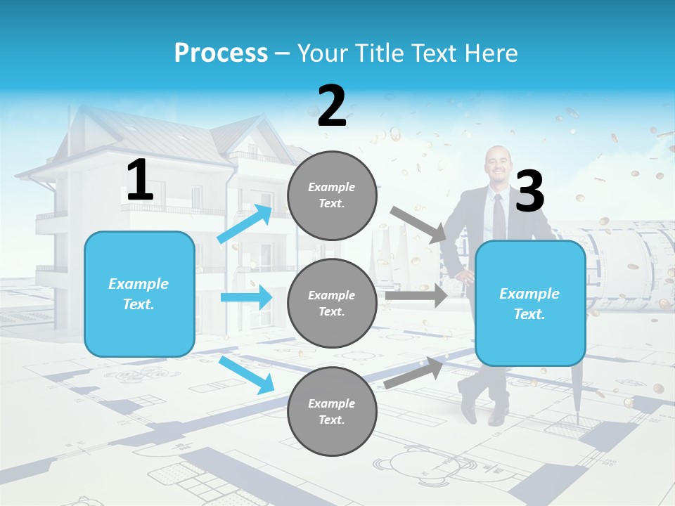 Coin Building Smile PowerPoint Template