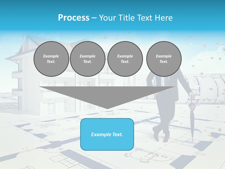 Coin Building Smile PowerPoint Template