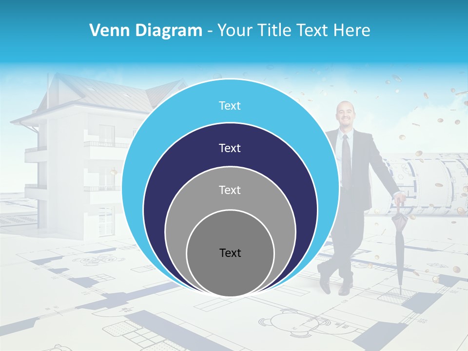 Coin Building Smile PowerPoint Template