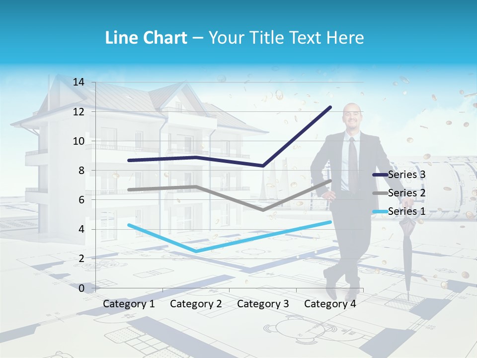 Coin Building Smile PowerPoint Template