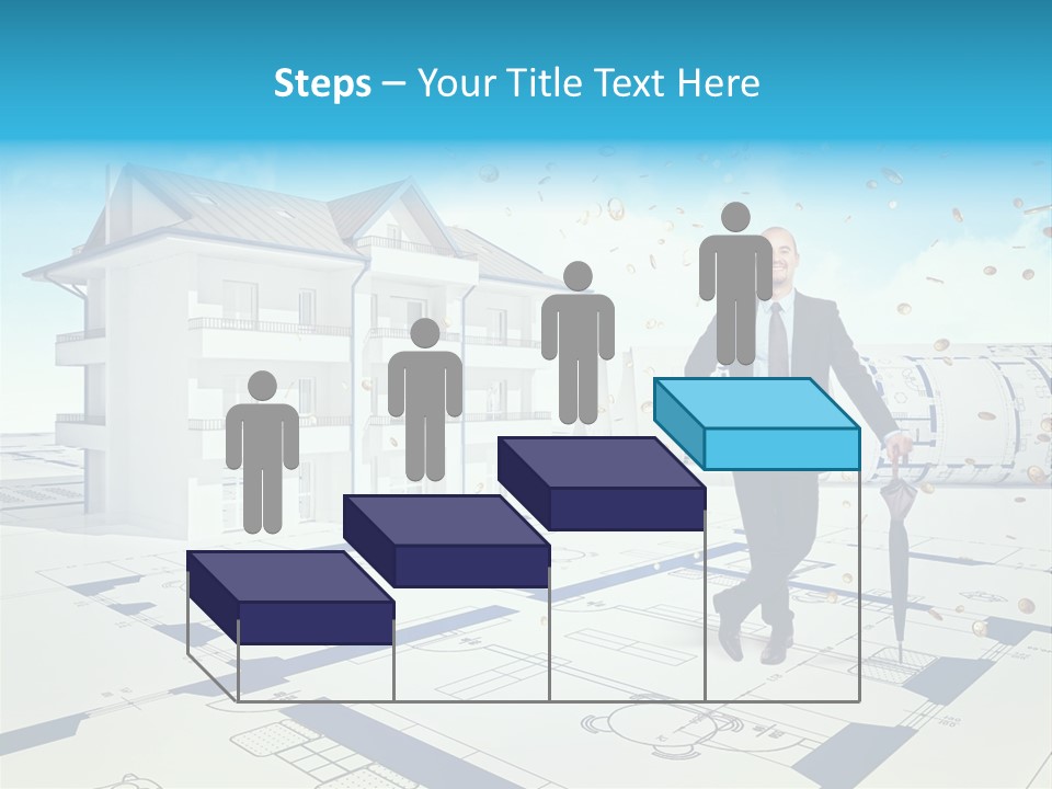 Coin Building Smile PowerPoint Template