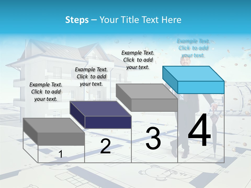 Coin Building Smile PowerPoint Template