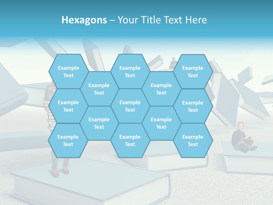 Pile Businessman Suit PowerPoint Template