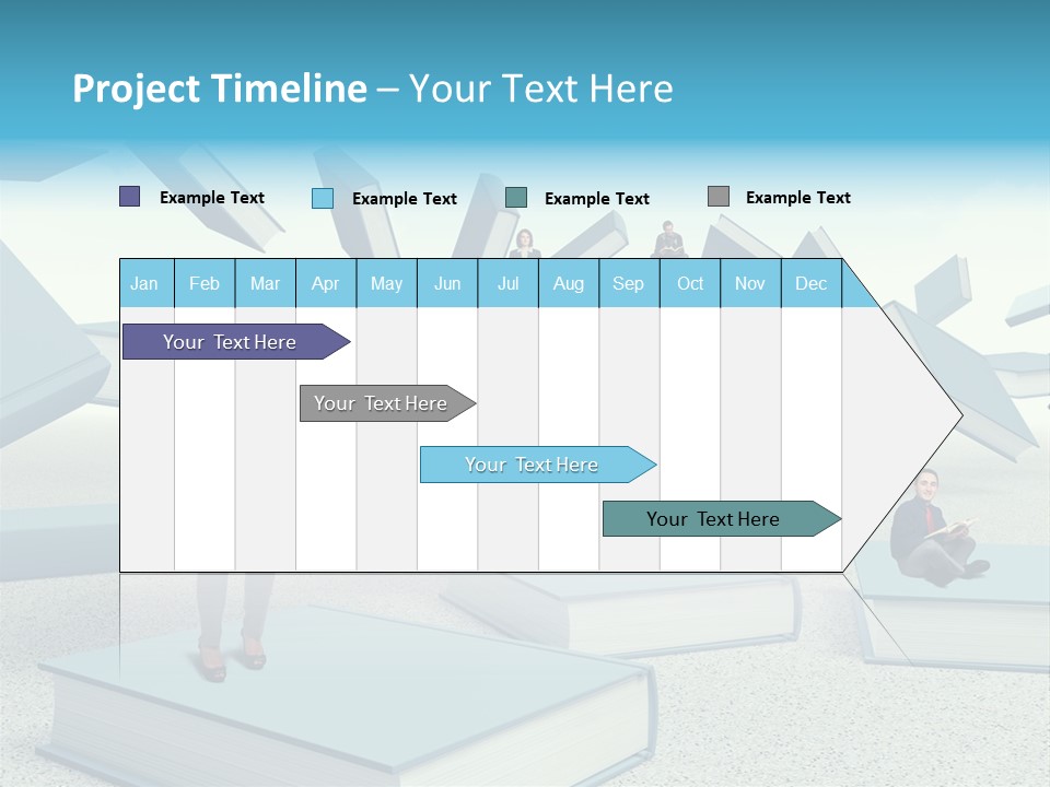 Pile Businessman Suit PowerPoint Template