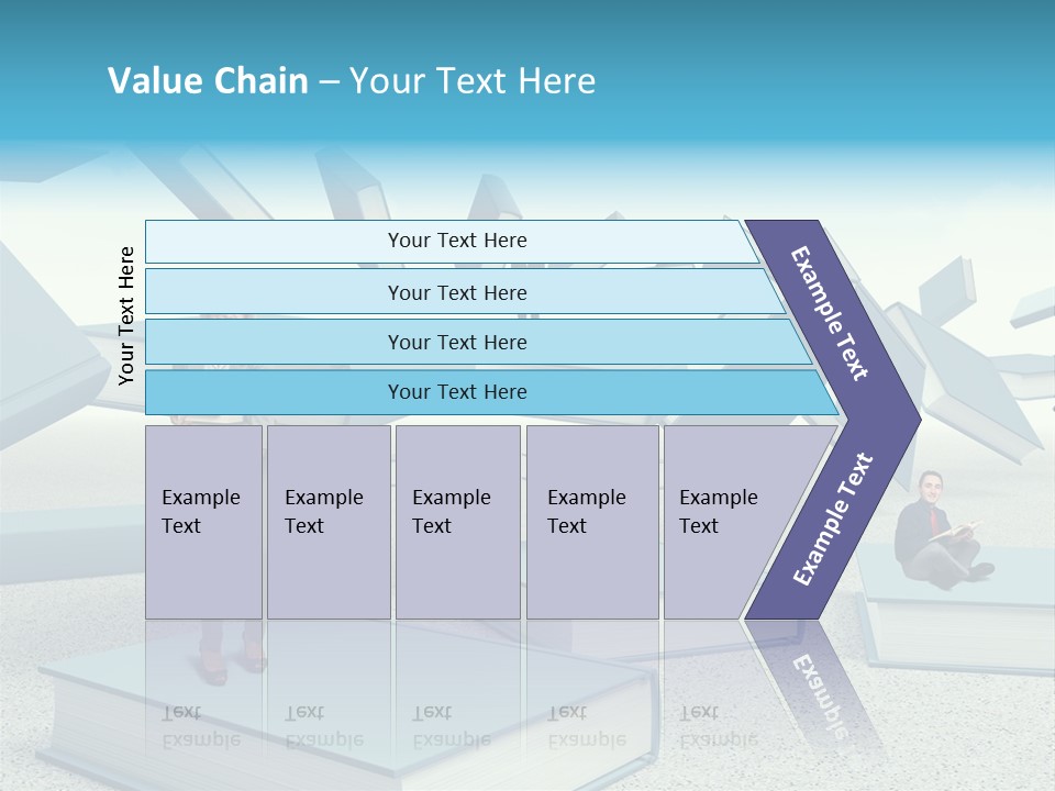 Pile Businessman Suit PowerPoint Template