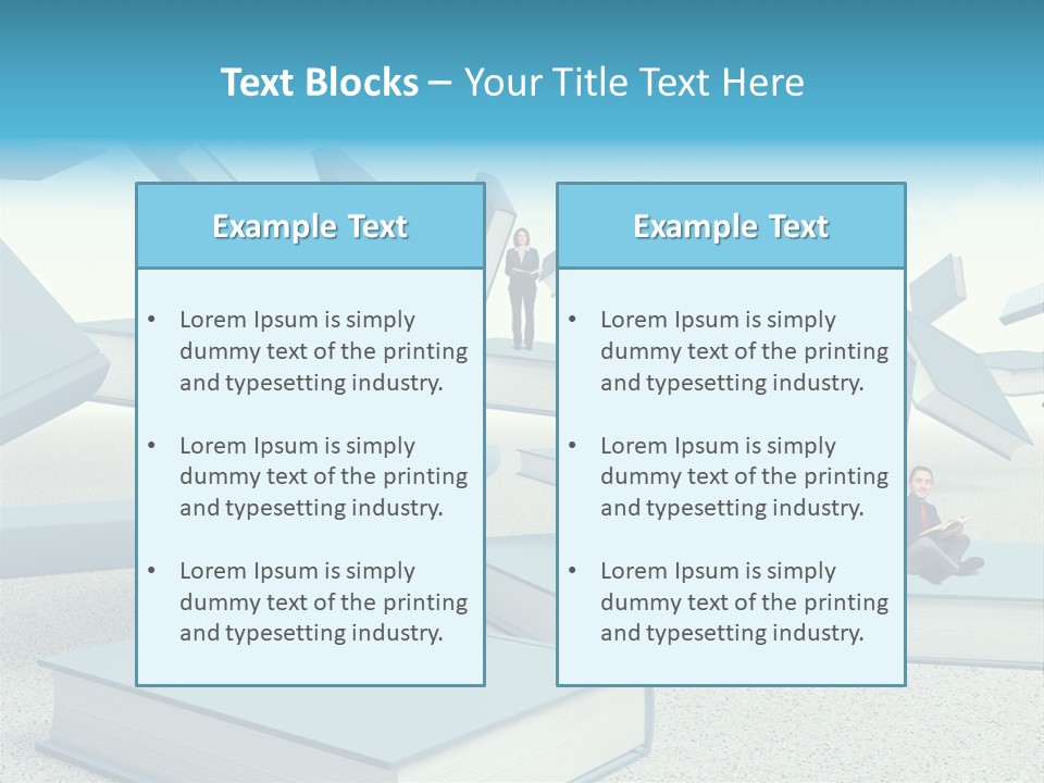 Pile Businessman Suit PowerPoint Template