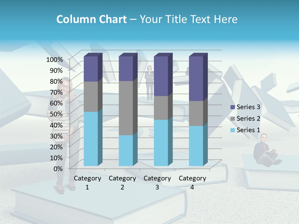 Pile Businessman Suit PowerPoint Template
