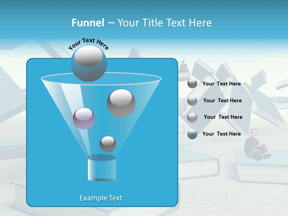 Pile Businessman Suit PowerPoint Template
