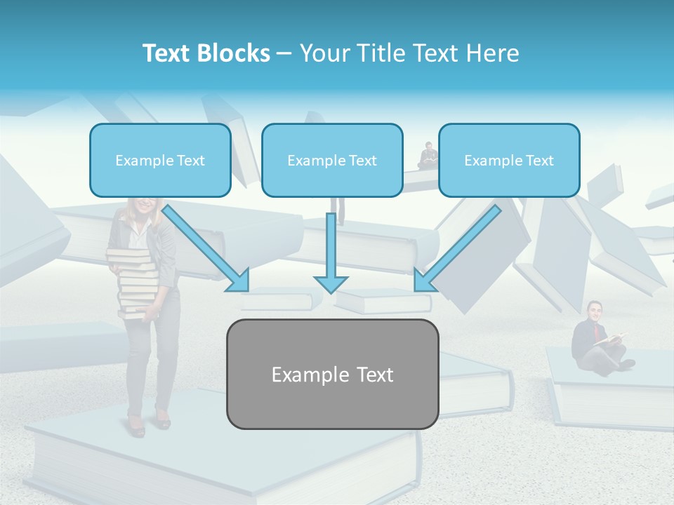 Pile Businessman Suit PowerPoint Template