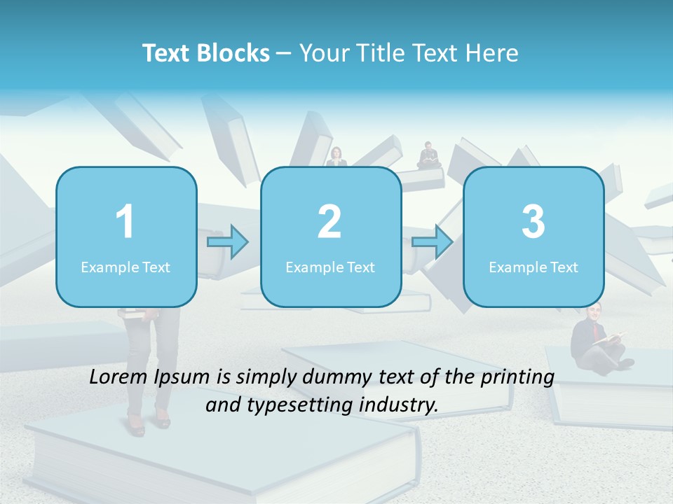 Pile Businessman Suit PowerPoint Template