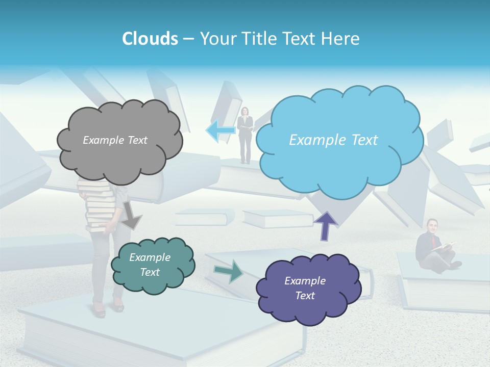 Pile Businessman Suit PowerPoint Template