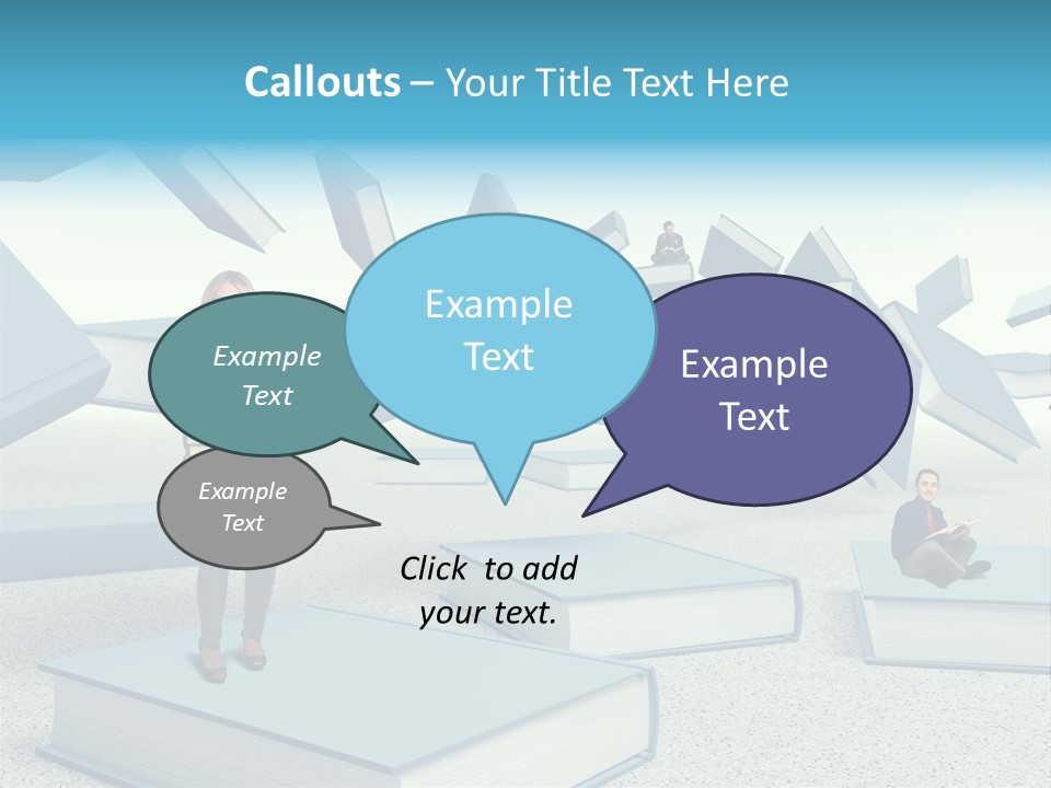 Pile Businessman Suit PowerPoint Template