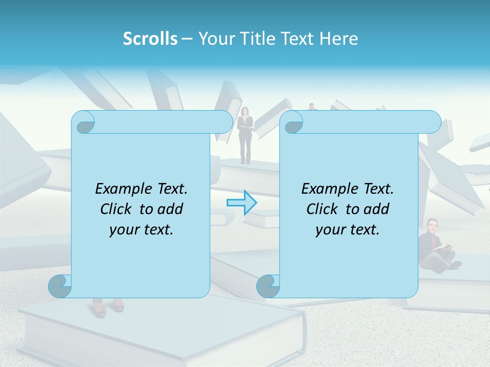 Pile Businessman Suit PowerPoint Template
