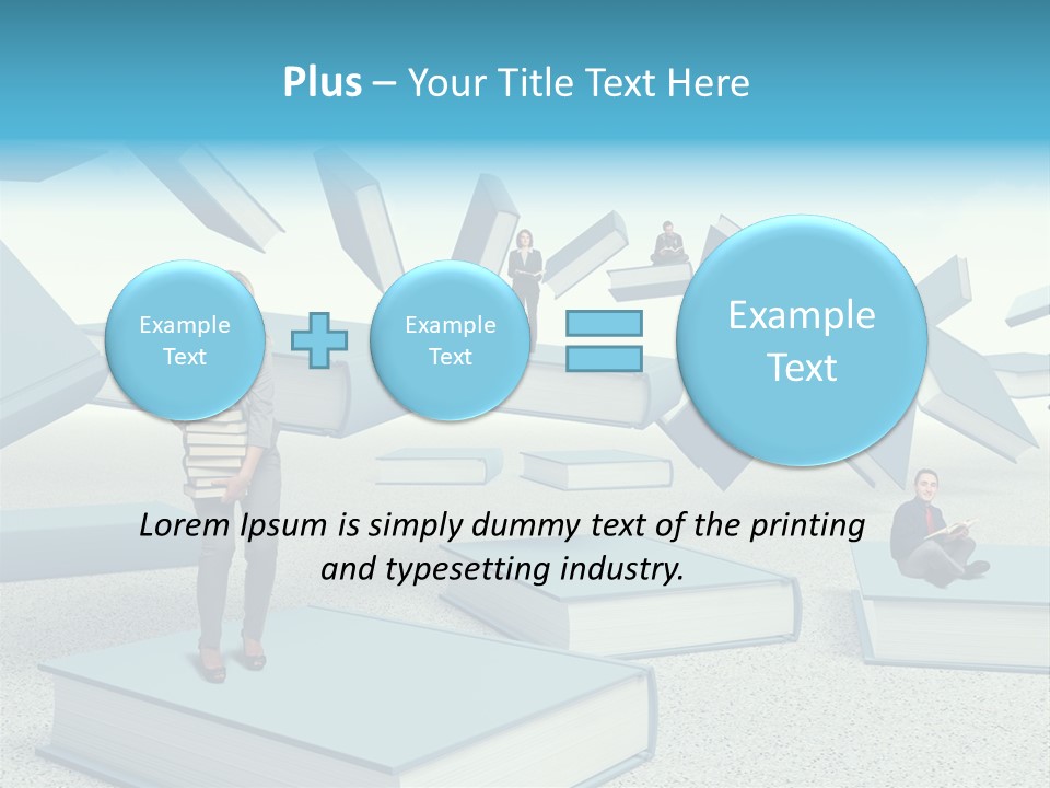 Pile Businessman Suit PowerPoint Template