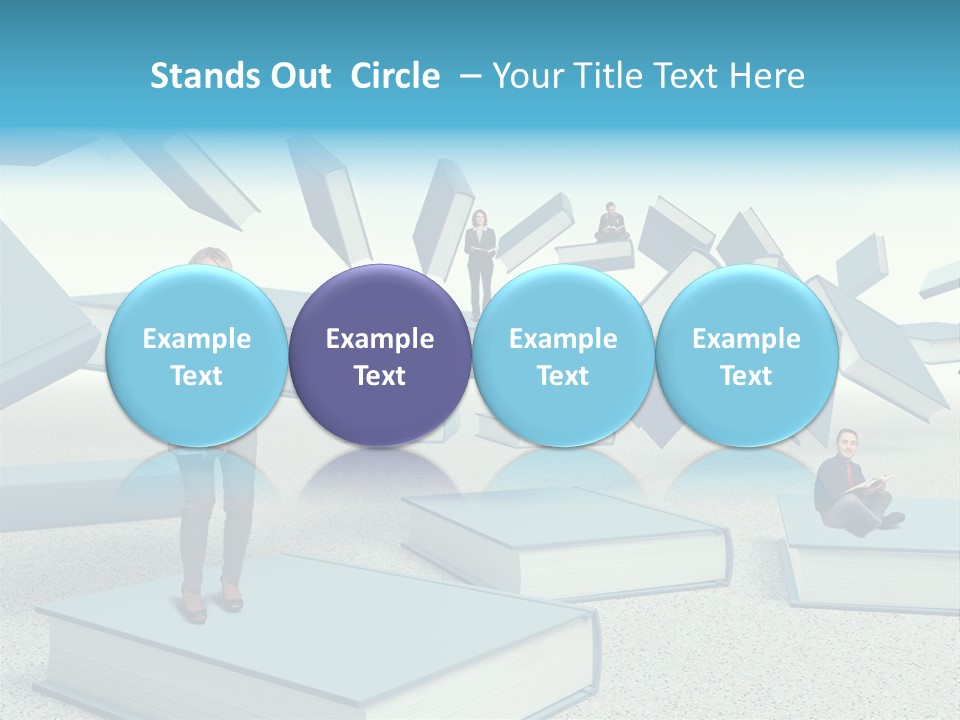 Pile Businessman Suit PowerPoint Template