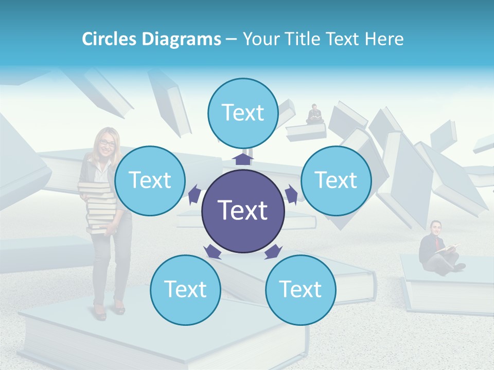 Pile Businessman Suit PowerPoint Template