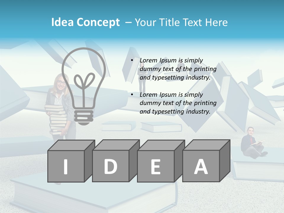 Pile Businessman Suit PowerPoint Template