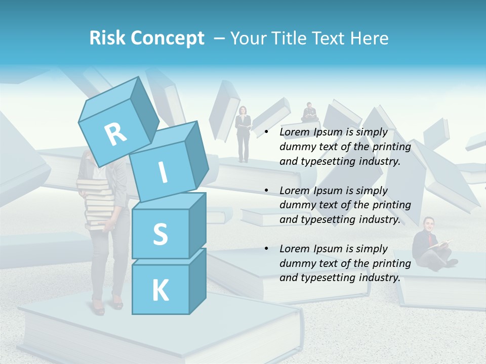 Pile Businessman Suit PowerPoint Template