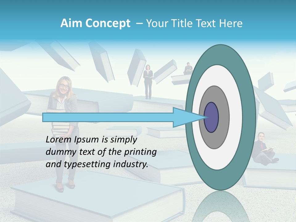 Pile Businessman Suit PowerPoint Template