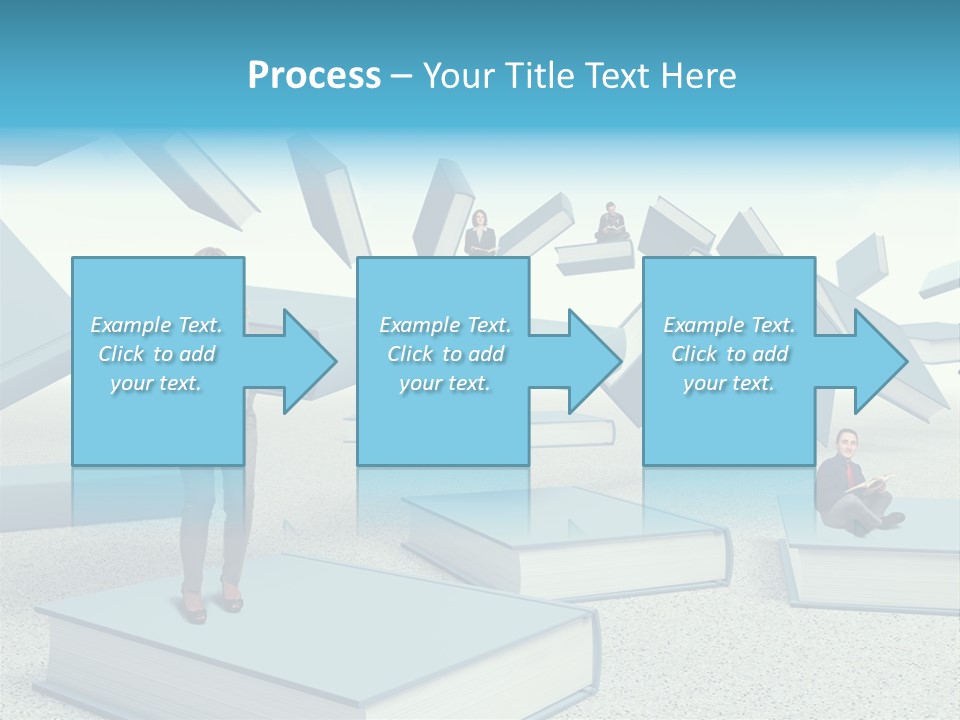 Pile Businessman Suit PowerPoint Template