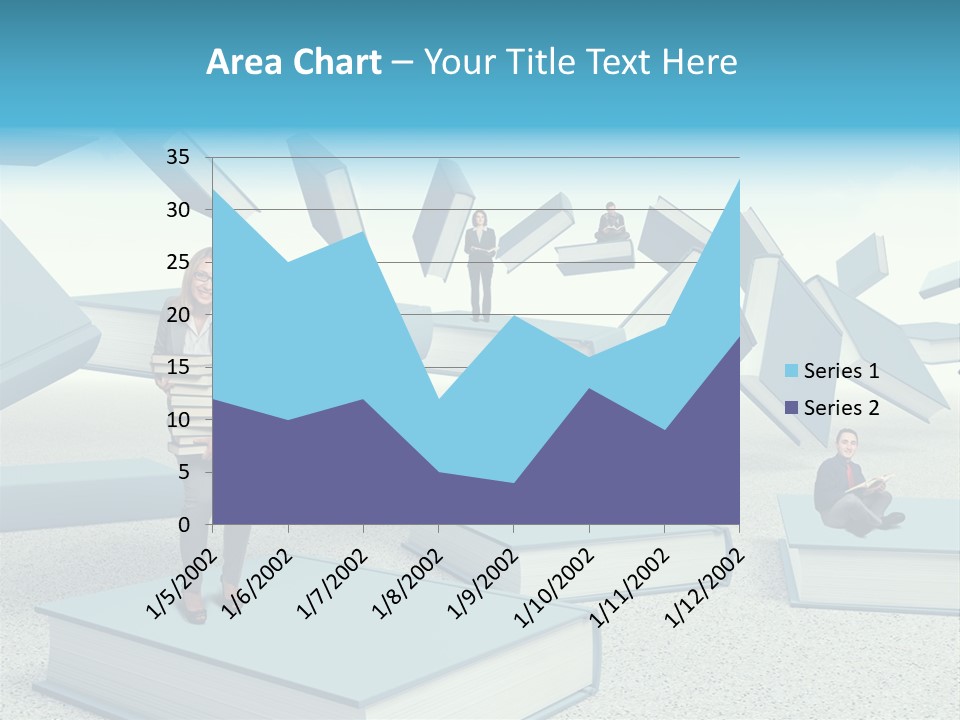 Pile Businessman Suit PowerPoint Template