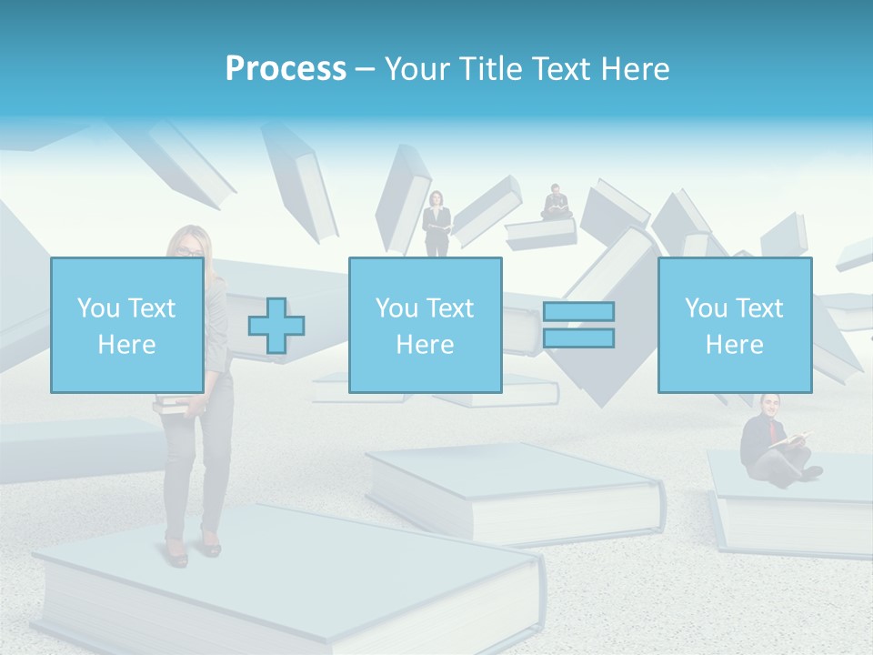 Pile Businessman Suit PowerPoint Template