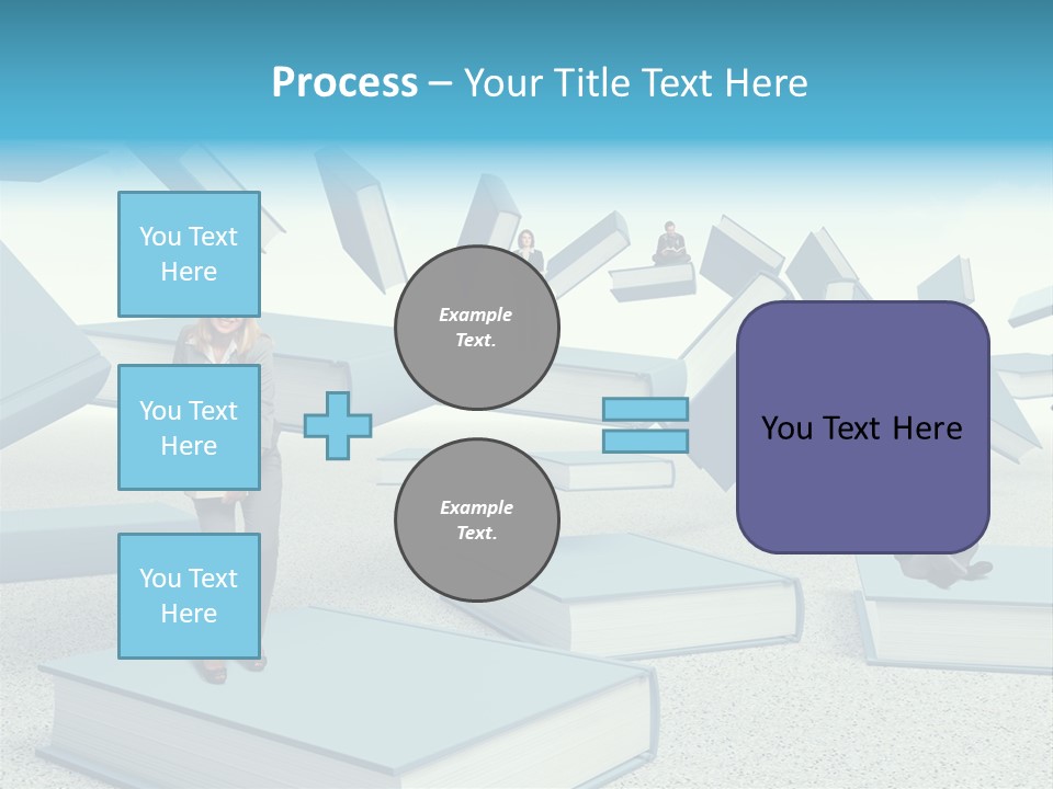 Pile Businessman Suit PowerPoint Template
