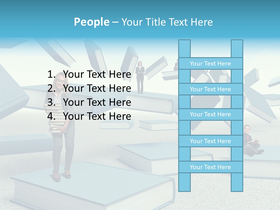 Pile Businessman Suit PowerPoint Template