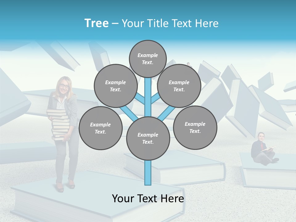 Pile Businessman Suit PowerPoint Template